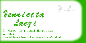 henrietta laczi business card